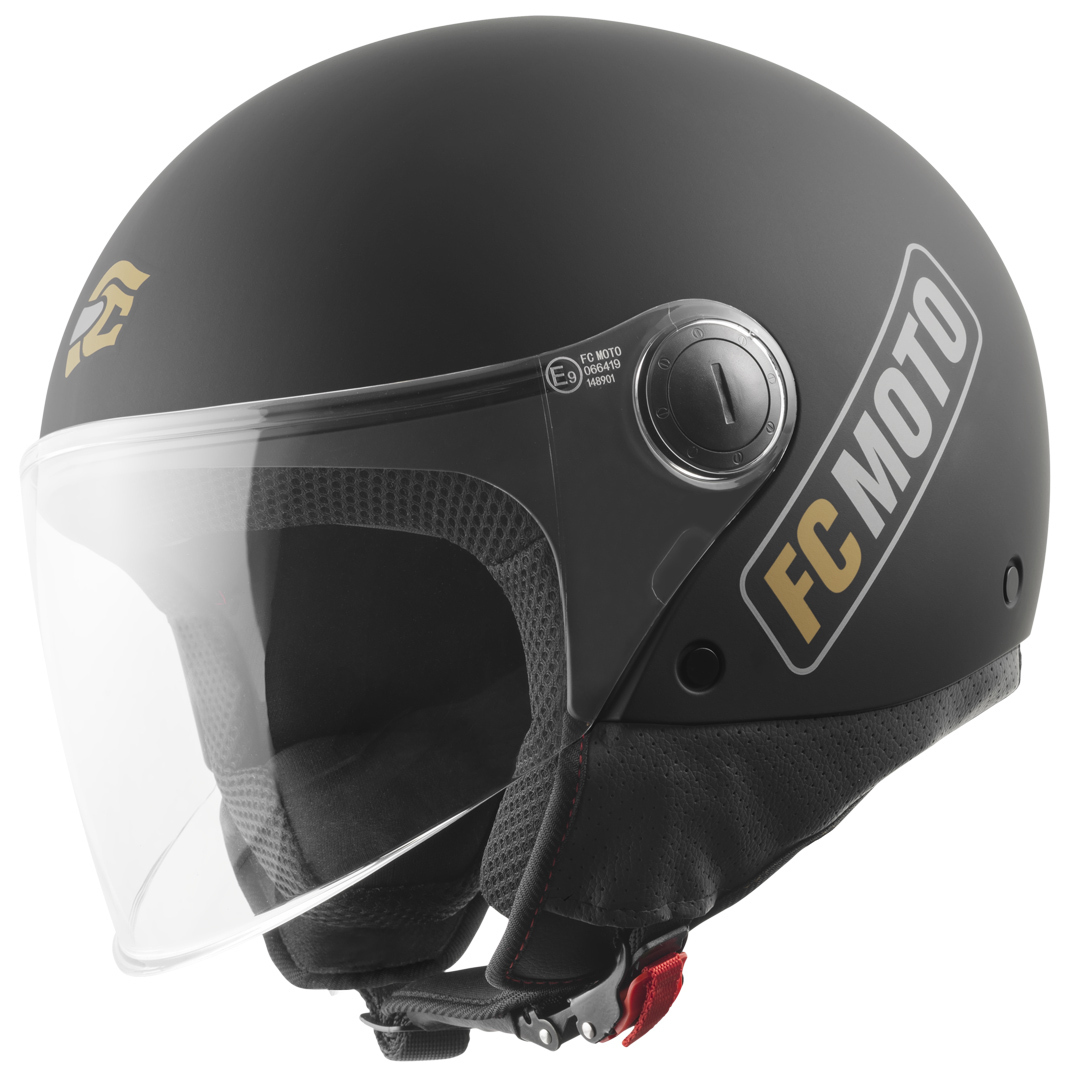FC-Moto Square-RS Jet hjälm Svart matt/guld XL Figur 1