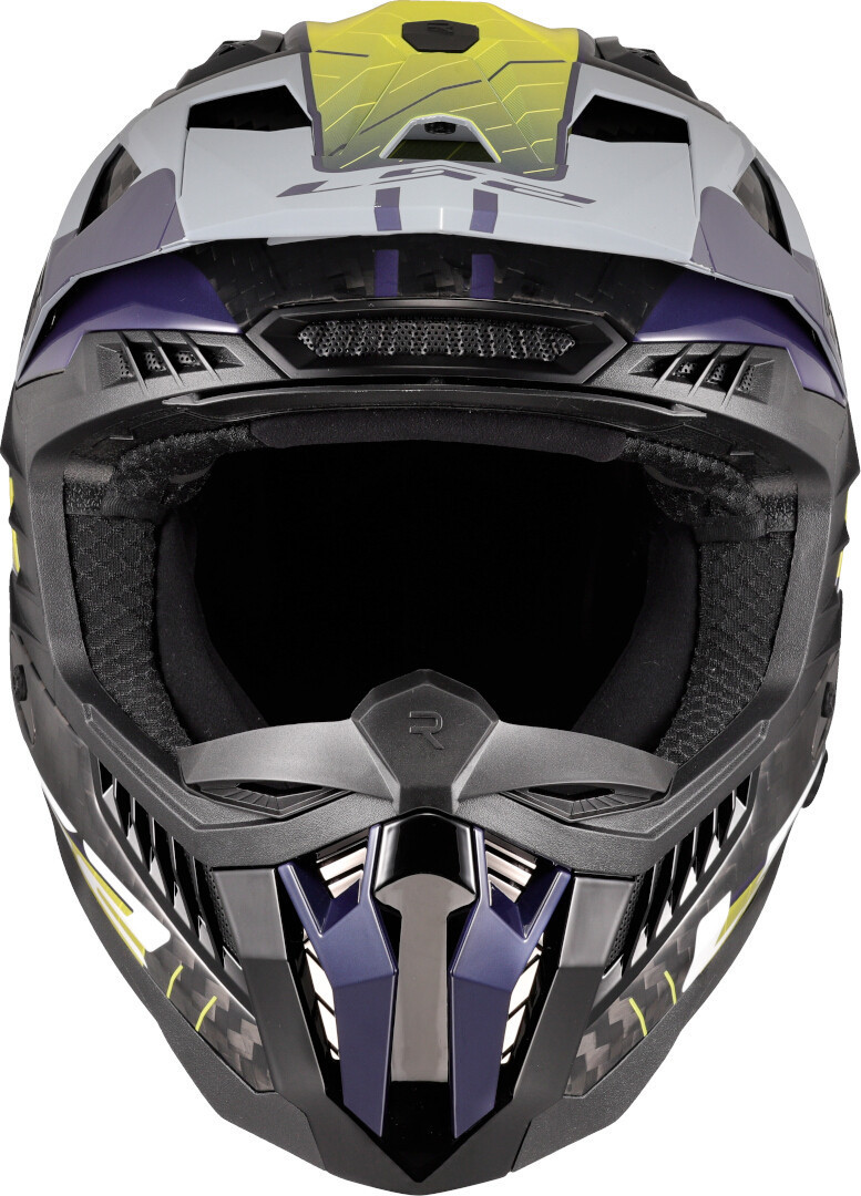 LS2 MX703 X-Force Galuo Carbon Motocross hjälm gul/grå XXL (63/64) Figur 8