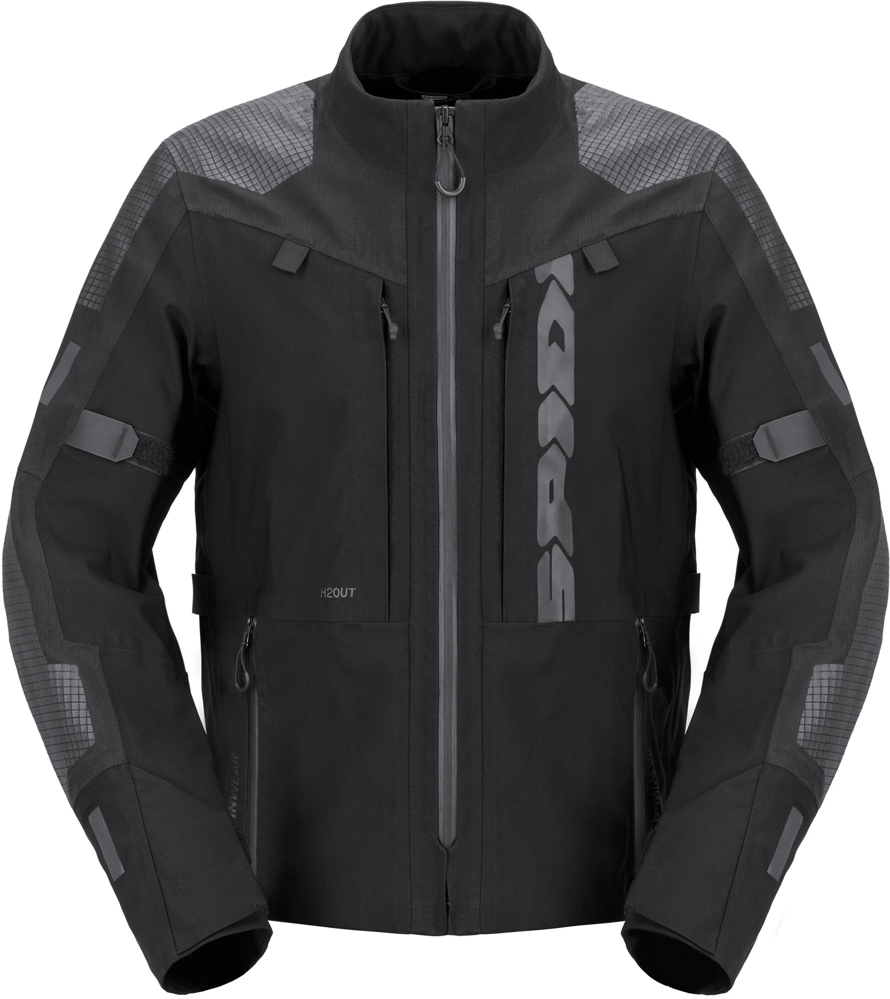 Spidi Frontier Pro H2OUT Chaqueta Textil de Motocicleta Impermeable negro 4XL Figura 1