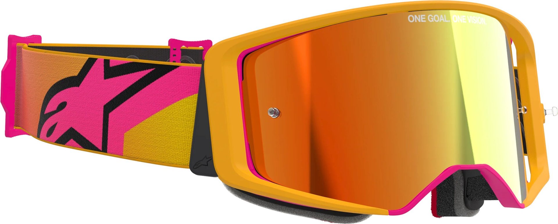 Alpinestars Supertech Corp Absolute Vision Mirror Motocross Brille Apelsin Figur 2