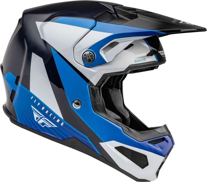Capacete RACING Formula Carbon Prime - Azul/Branco/Azul Carbono vermelho/preto/branco XXL Figura 4