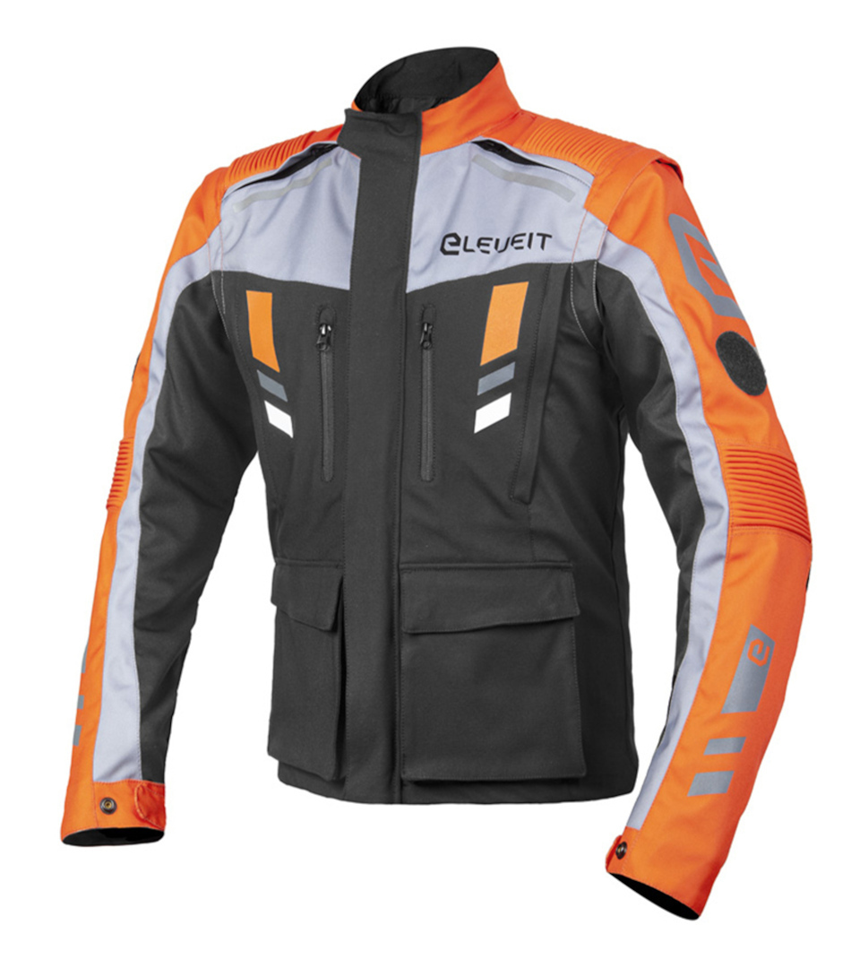 Eleveit Mud Maxi Giacca tessile moto nero/arancione L Figura 1