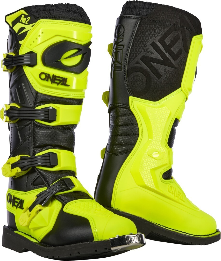 Oneal Rider Pro 2 Bottes de motocross noir/jaune néon 42 Figure 1