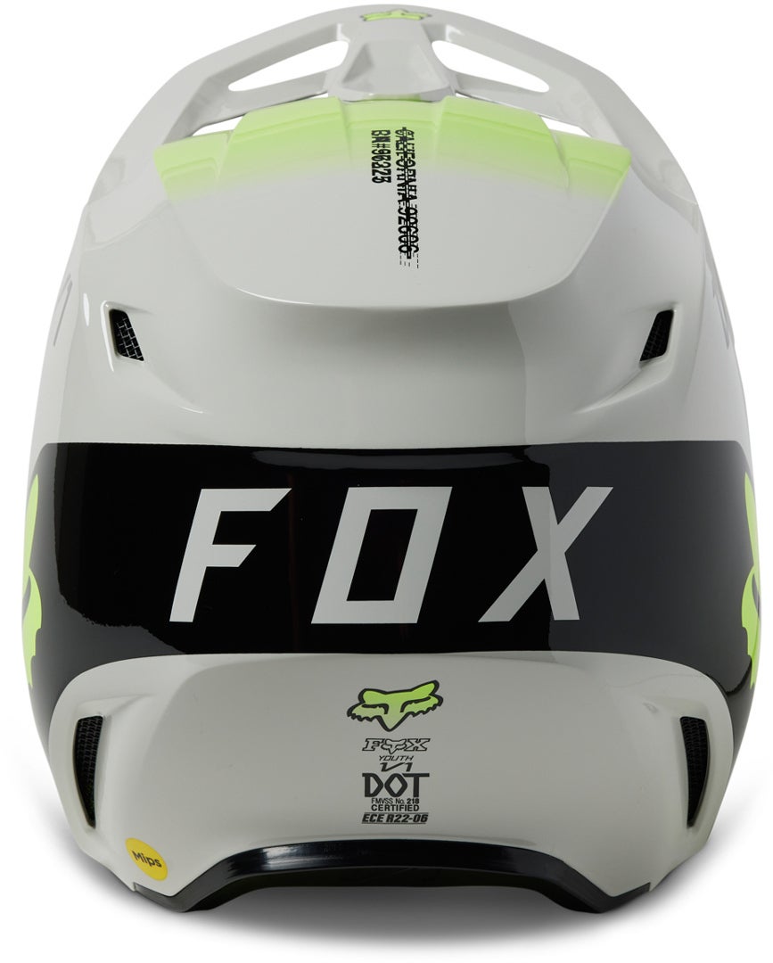 FOX V1 Toxsyk Capacete de Motocross Juvenil cinza Y/S (47/48) Figura 2