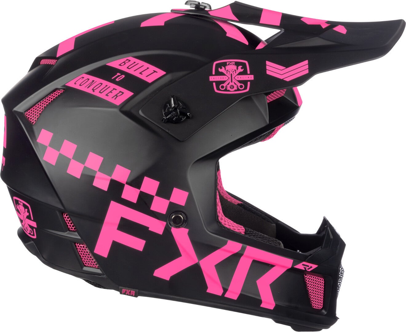 FXR Clutch Gladiator 2024 Casco da motocross nero/rosa L (59/60) Figura 3