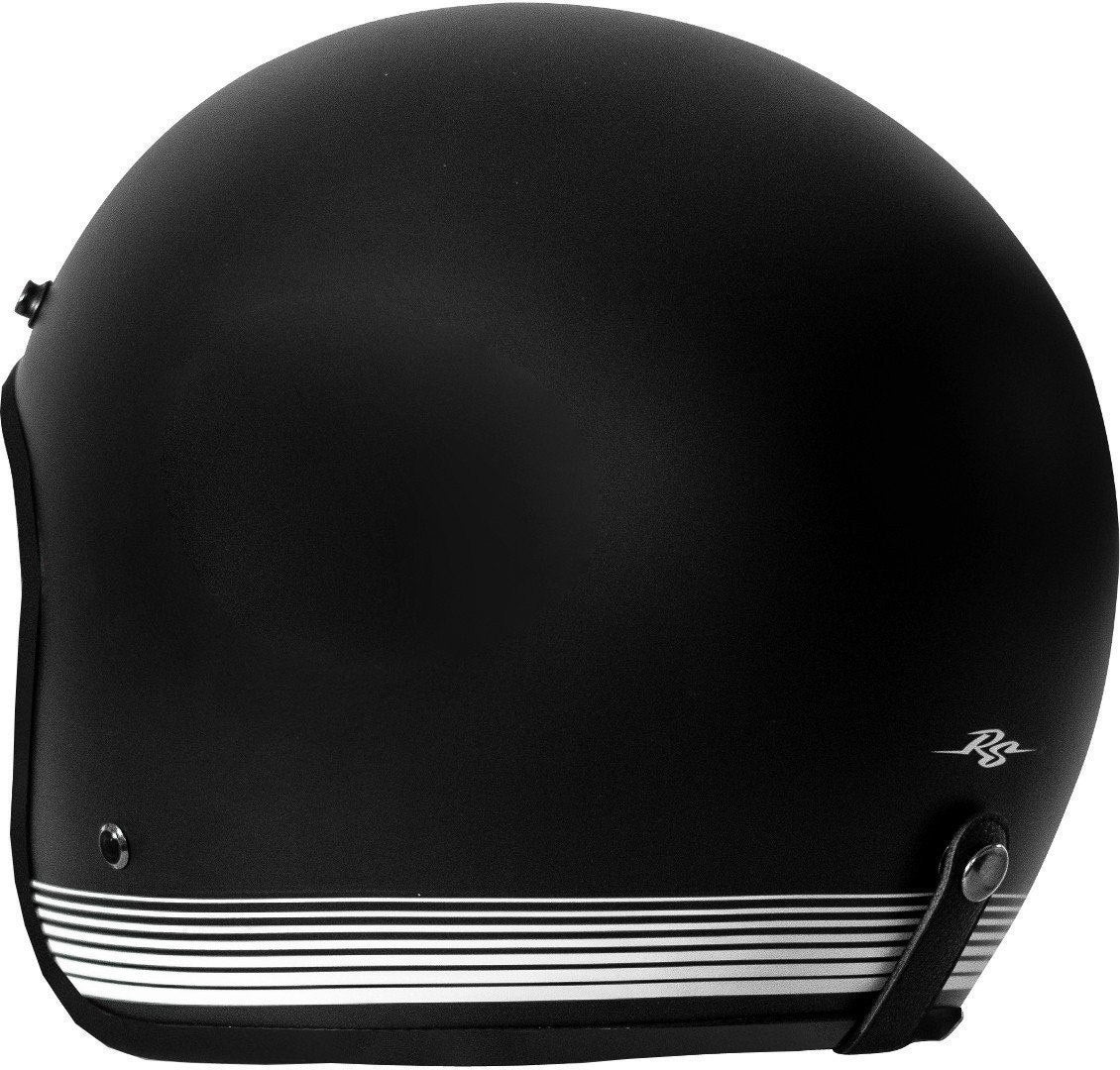 Rusty Stitches Fonzie Jet Helmet black matt/white M (58) Figure 5