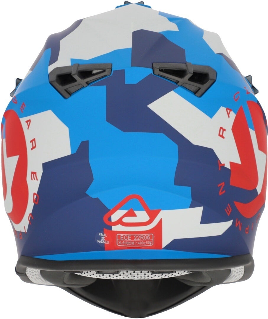 Acerbis Linear Graphic Motocross Helm blau matt/rot M (57/58) Abbildung 6