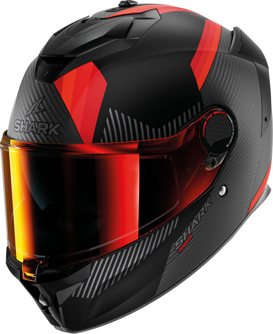 Shark Spartan GT Pro Dokhta Carbon Hjälm Svart matt/röd XS (53/54) Figur 1