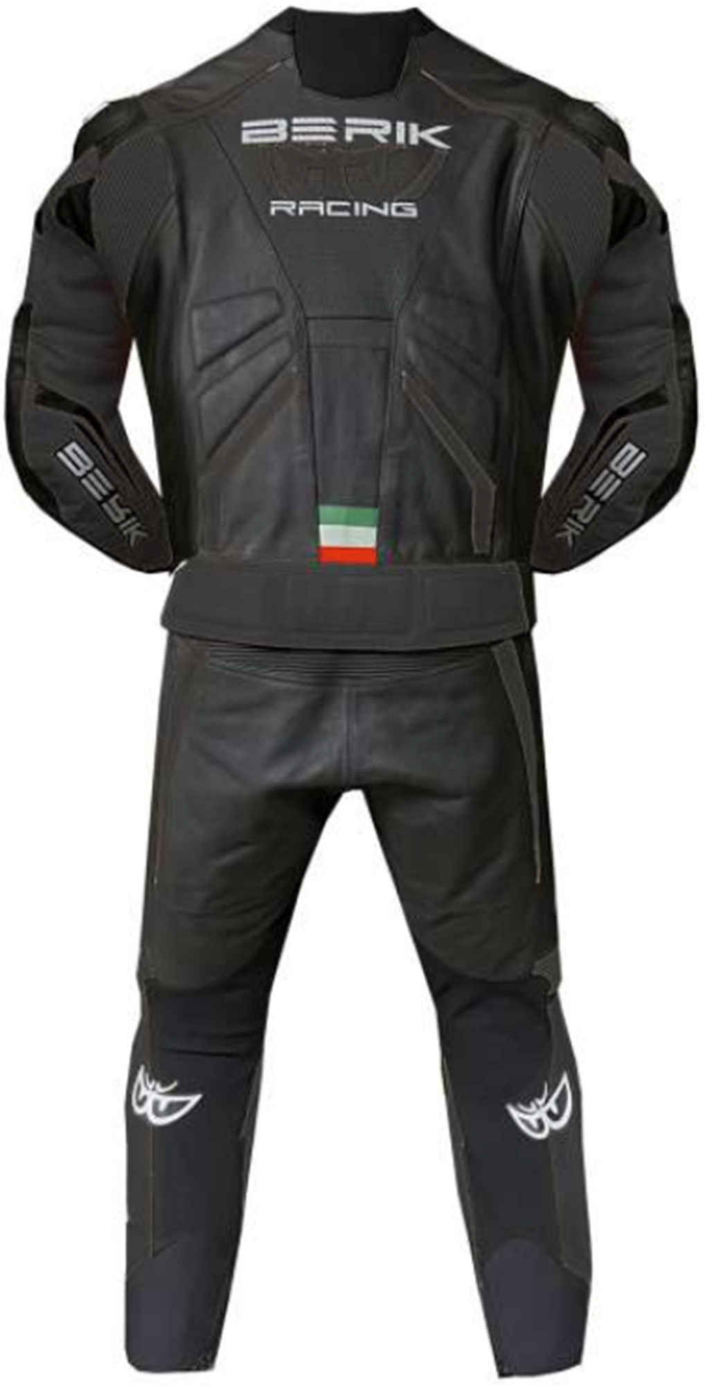 Berik Finthal Costum de piele de motocicletă în două piese alb/negru 60 Figura 2