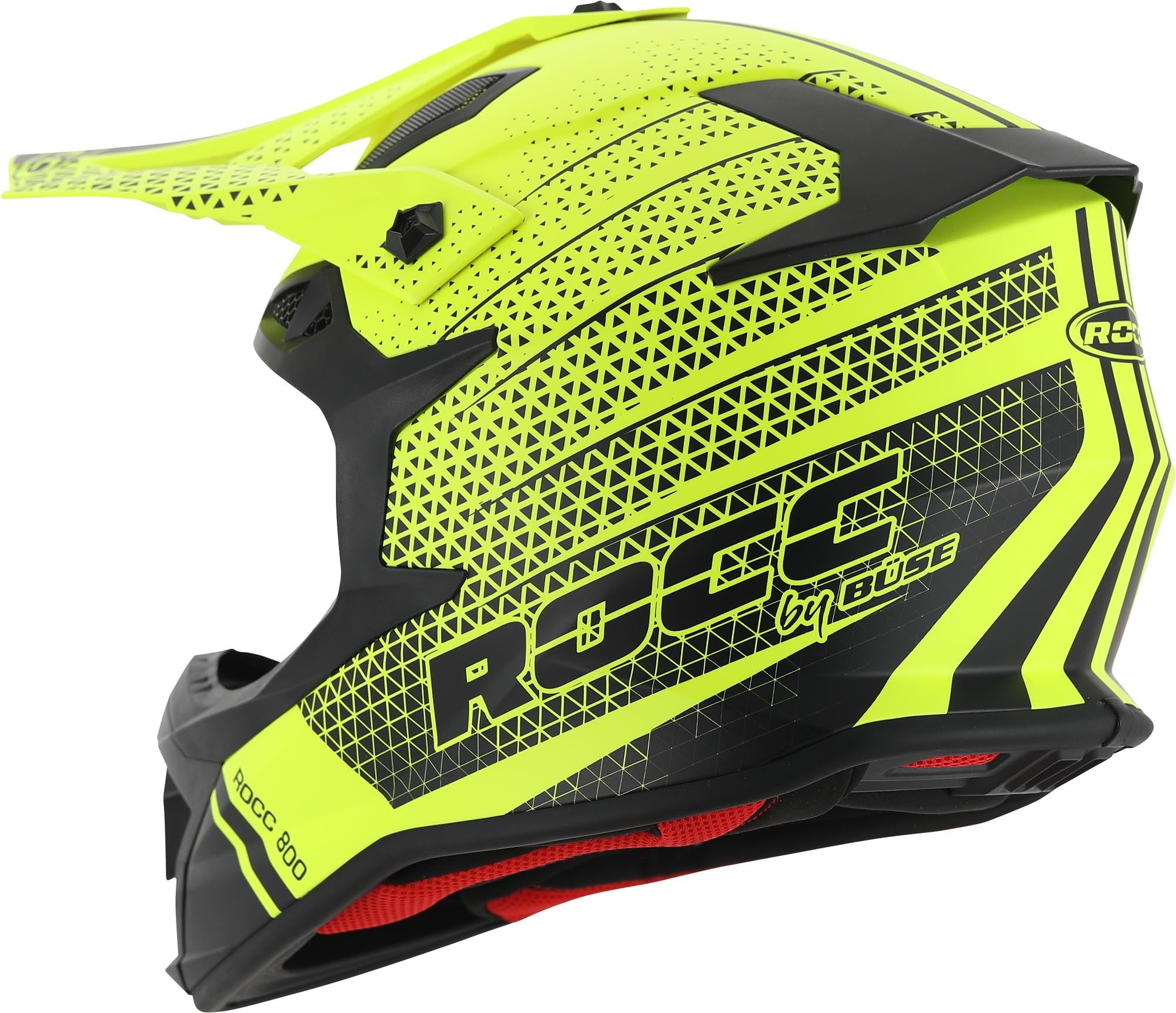 Rocc 800 Casco de motocross negro mate/amarillo XL (61/62) Figura 2