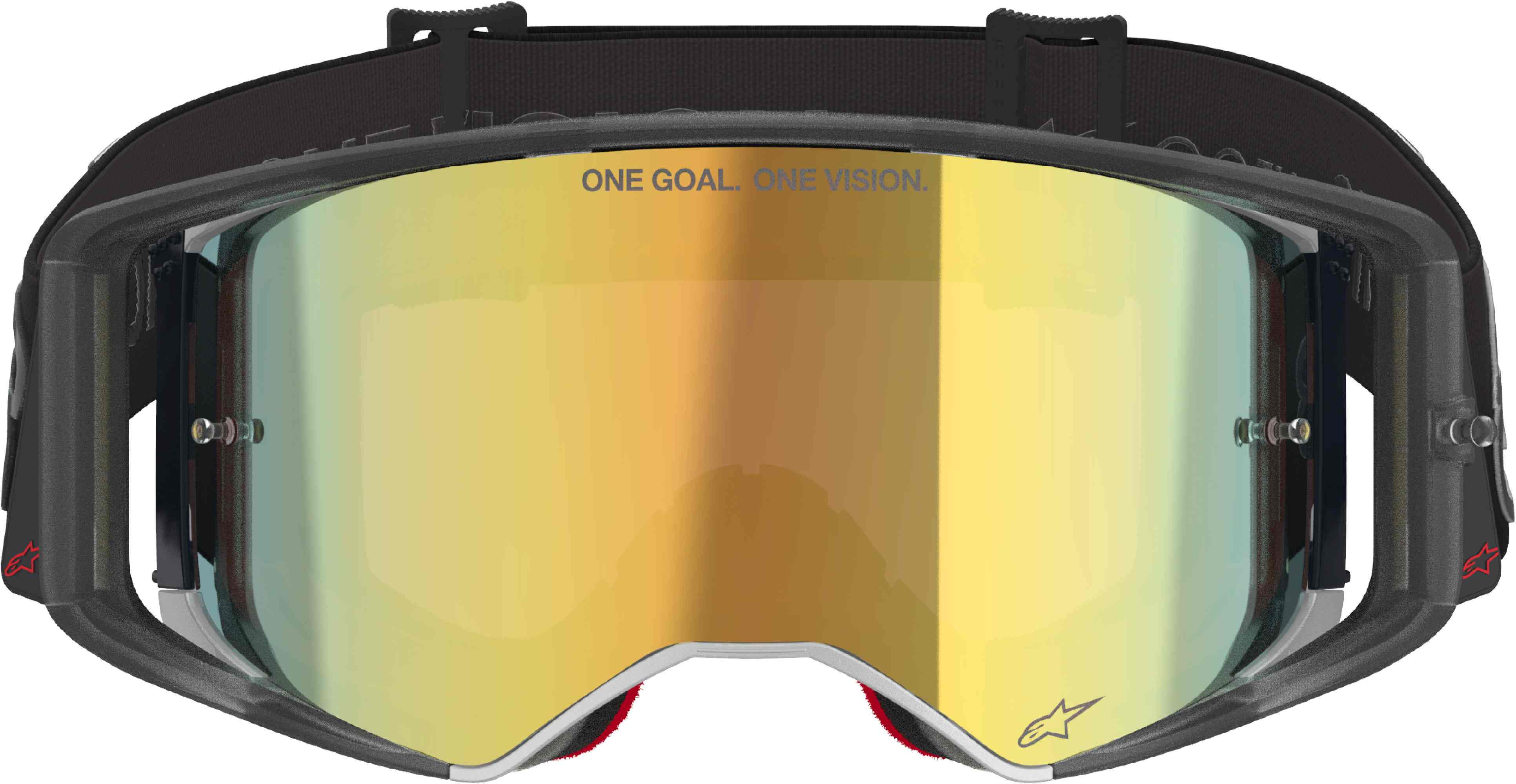 Alpinestars Supertech Vision Vista Ochelari de motocross Negru/Auriu Figura 3