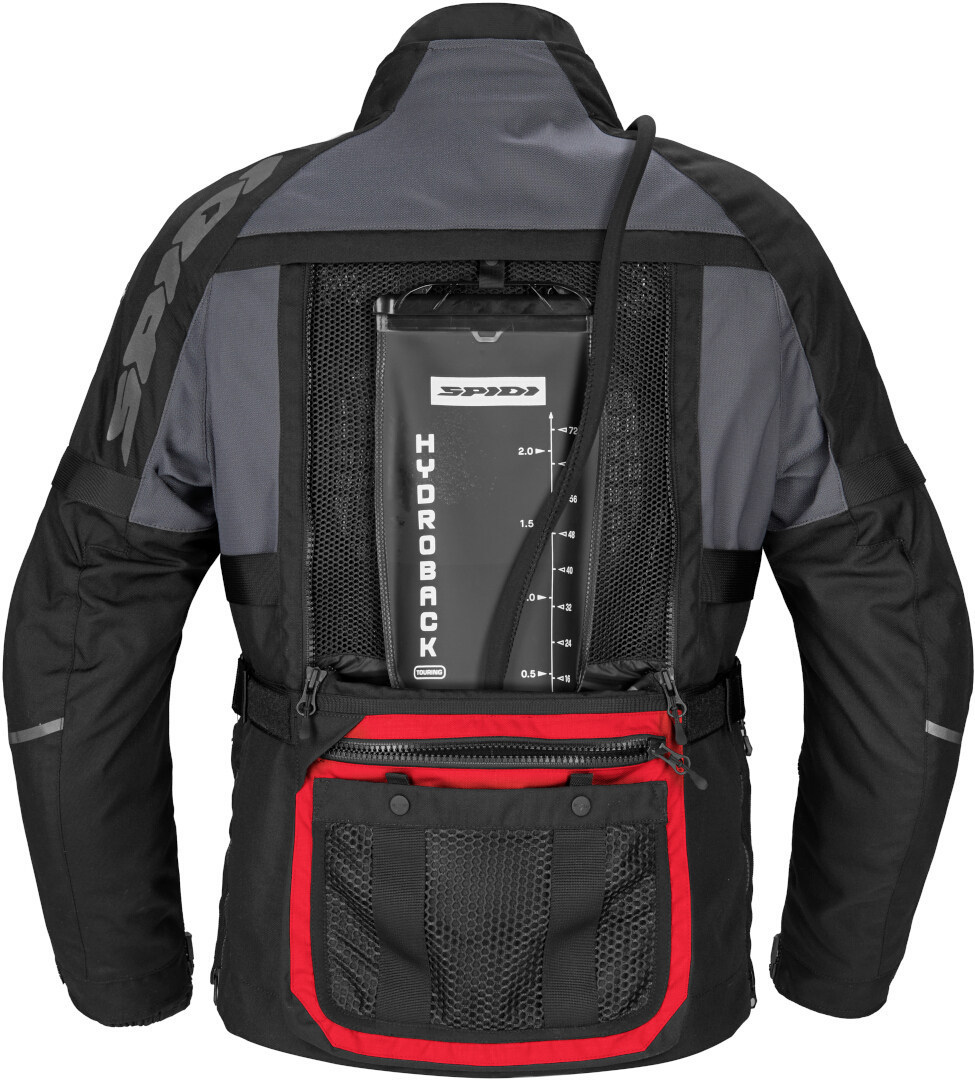 Spidi Hard Track 3 H2Out waterproof Motorcycle Textile Jacket red M Figure 2