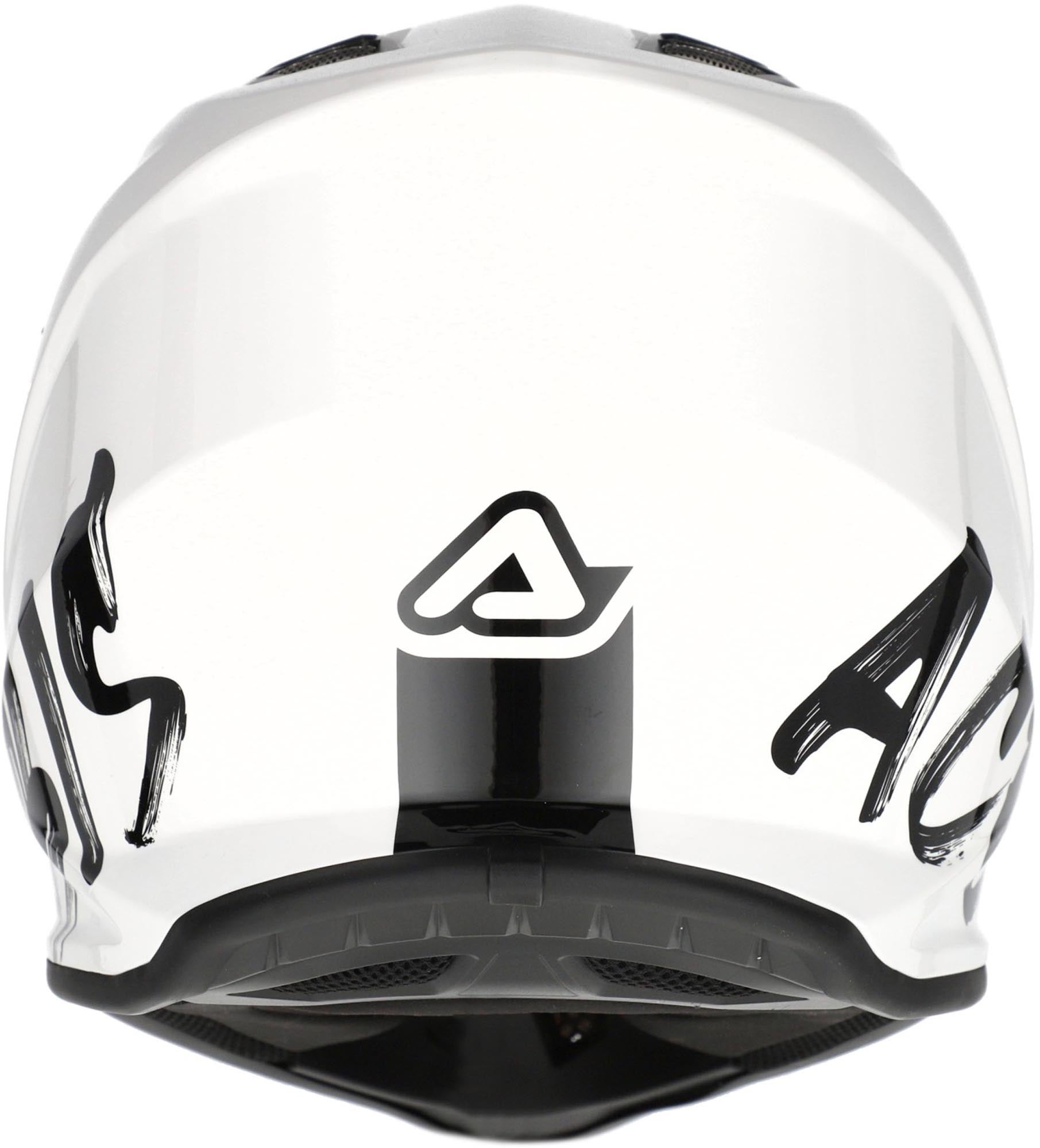 Side view of Acerbis Profile White Youth Motocross Helmet