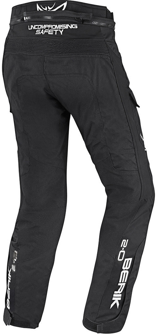 Berik Cargo Waterdichte motorfiets textiel broek Zwart 60 Figuur 2