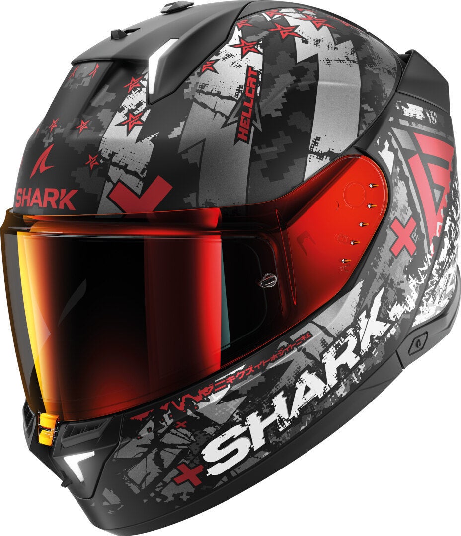 Matte Black/Red/Silver