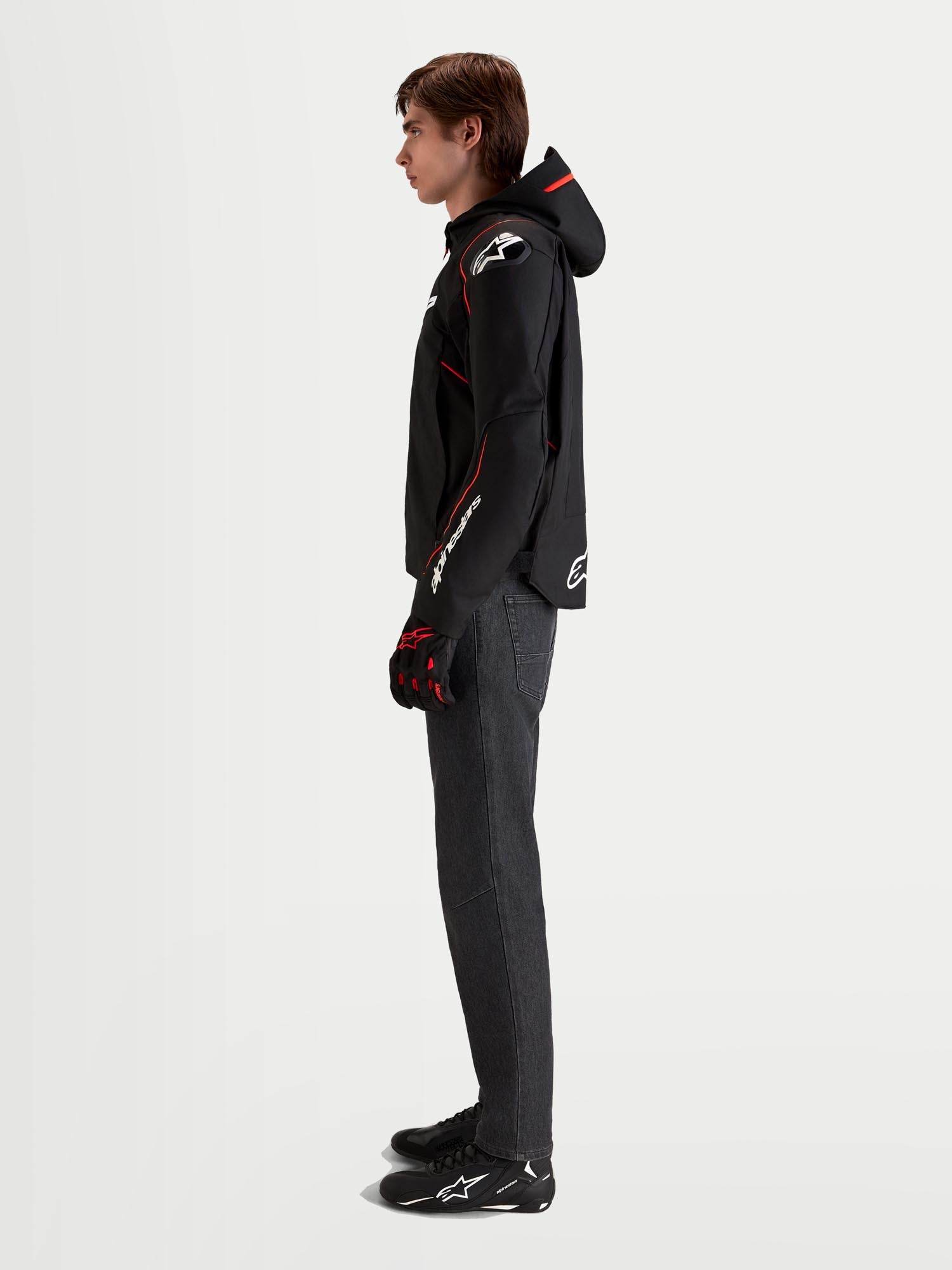 Alpinestars Zaca V2 wasserdichte Motorrad Textiljacke schwarz/rot XL Abbildung 6