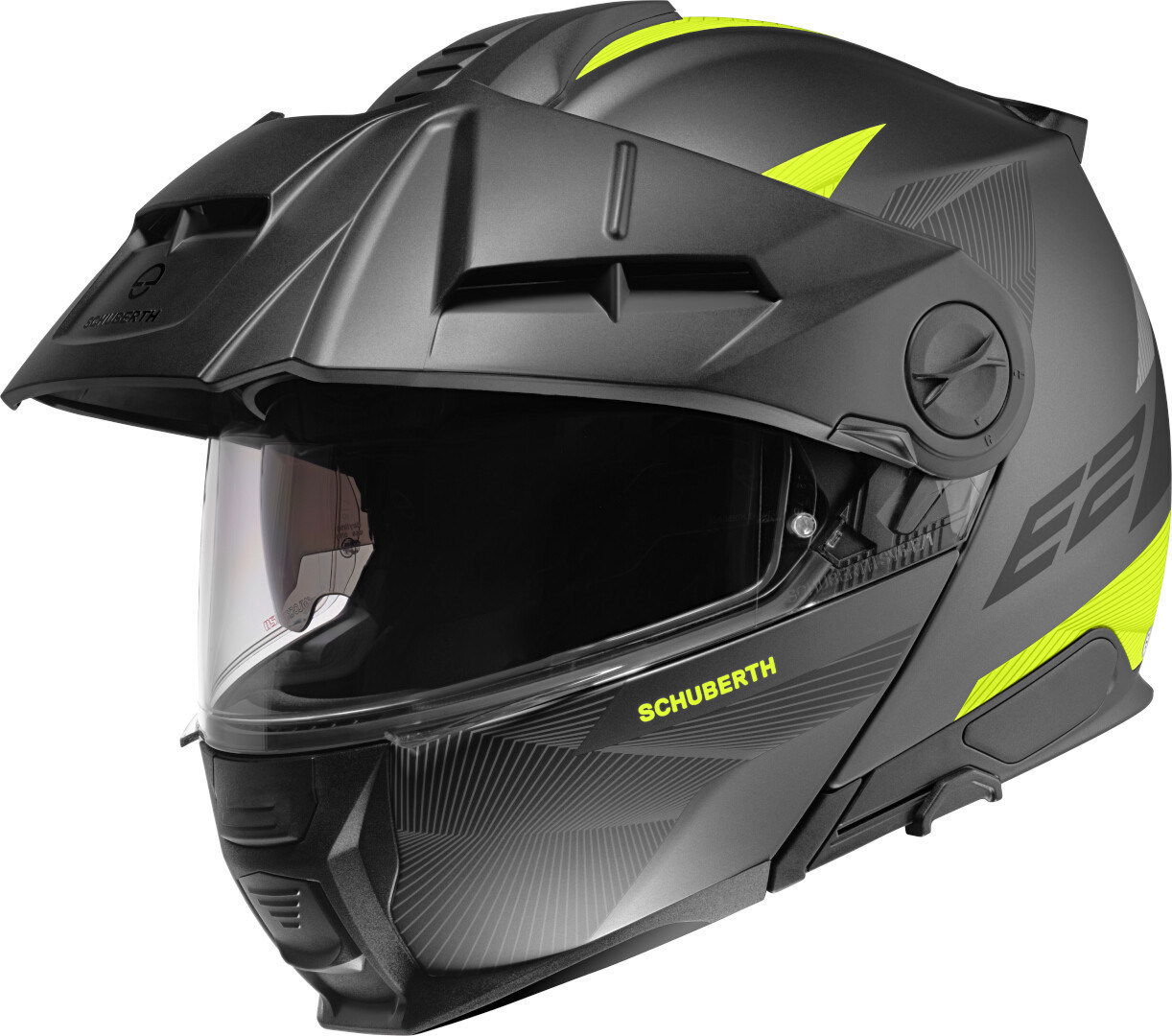 Schuberth E2 Defender ヘルメット ブラックマット/イエロー 男性(57歳) 図1