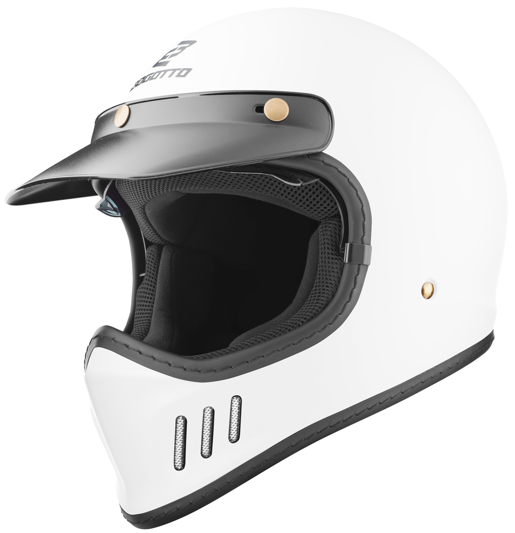 Bogotto FF980 Caferacer Cross Hjälm White Matt XS Figur 3
