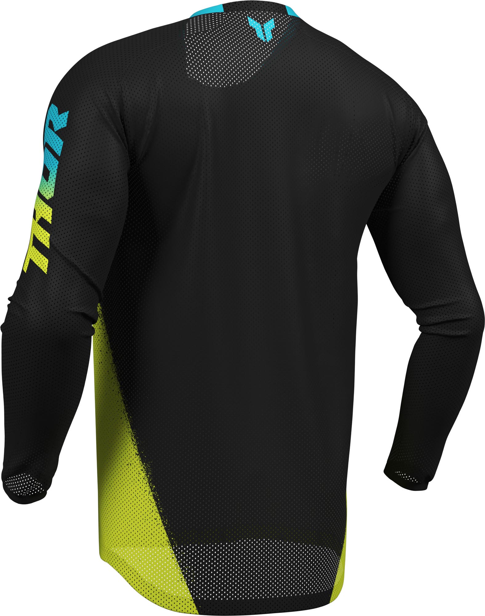 Thor Launchmode Air Darkside Motocrosstrøje sort/gul/blå M Figur 2