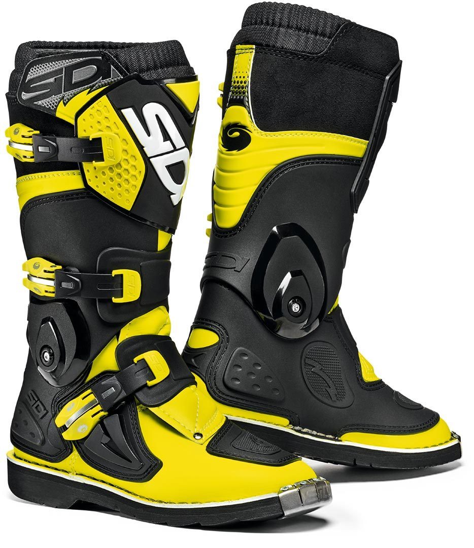 Sidi Flame Børn Motocross Støvler sort/gul 41 Figur 1