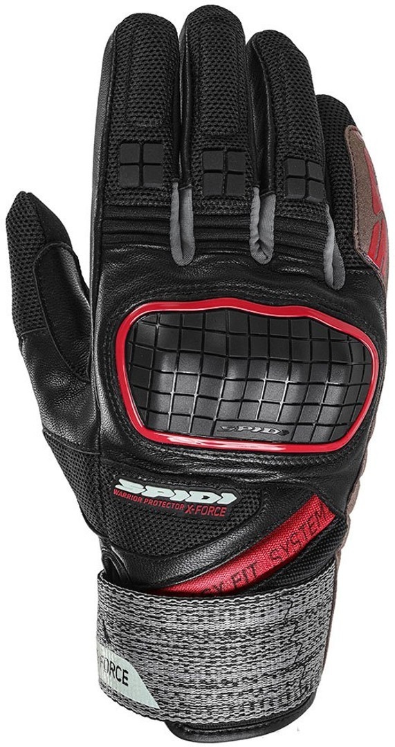 Spidi X-Force Gants de moto noir/rouge L Figure 1