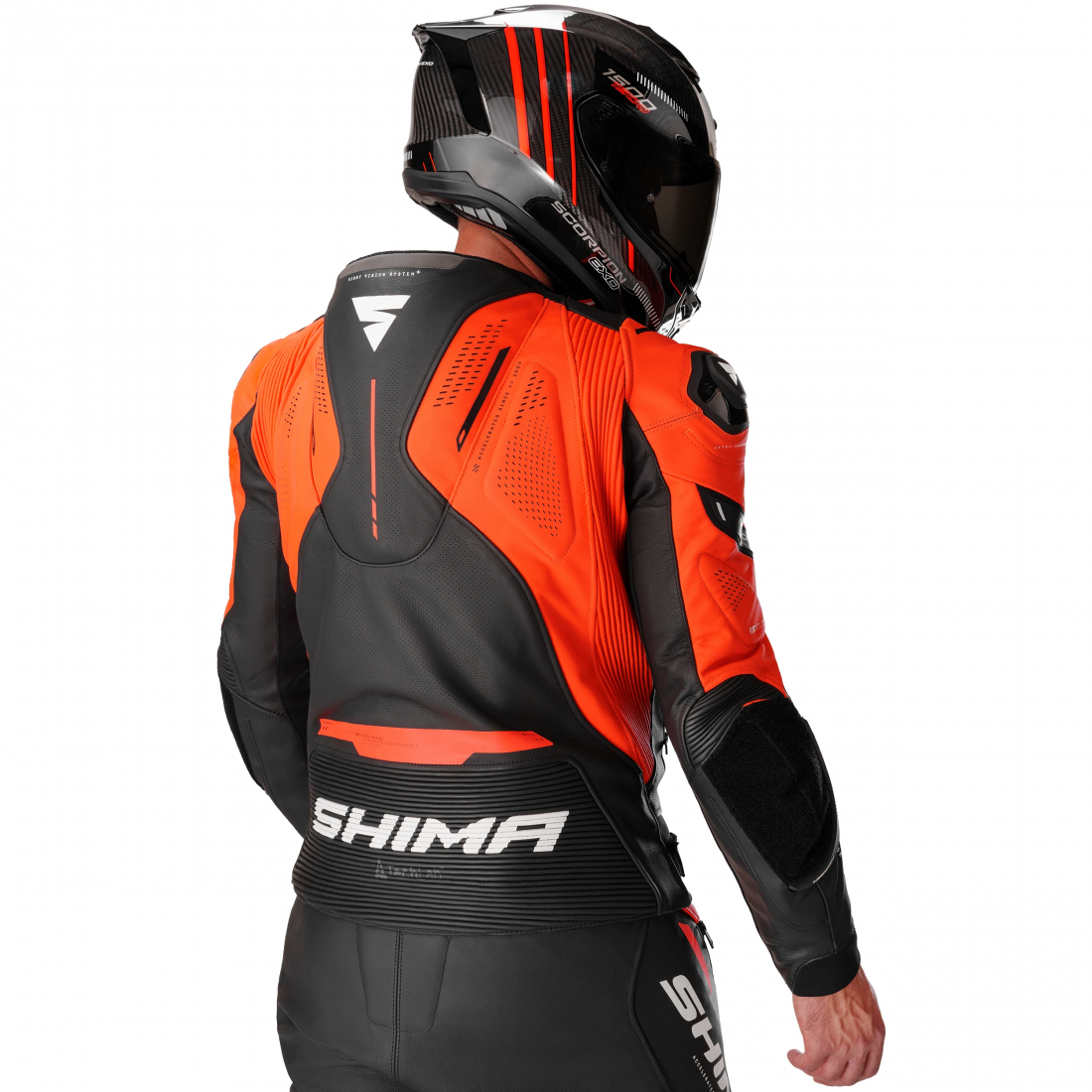 SHIMA Mission ST Veste en cuir moto Rouge 56 Figure 4