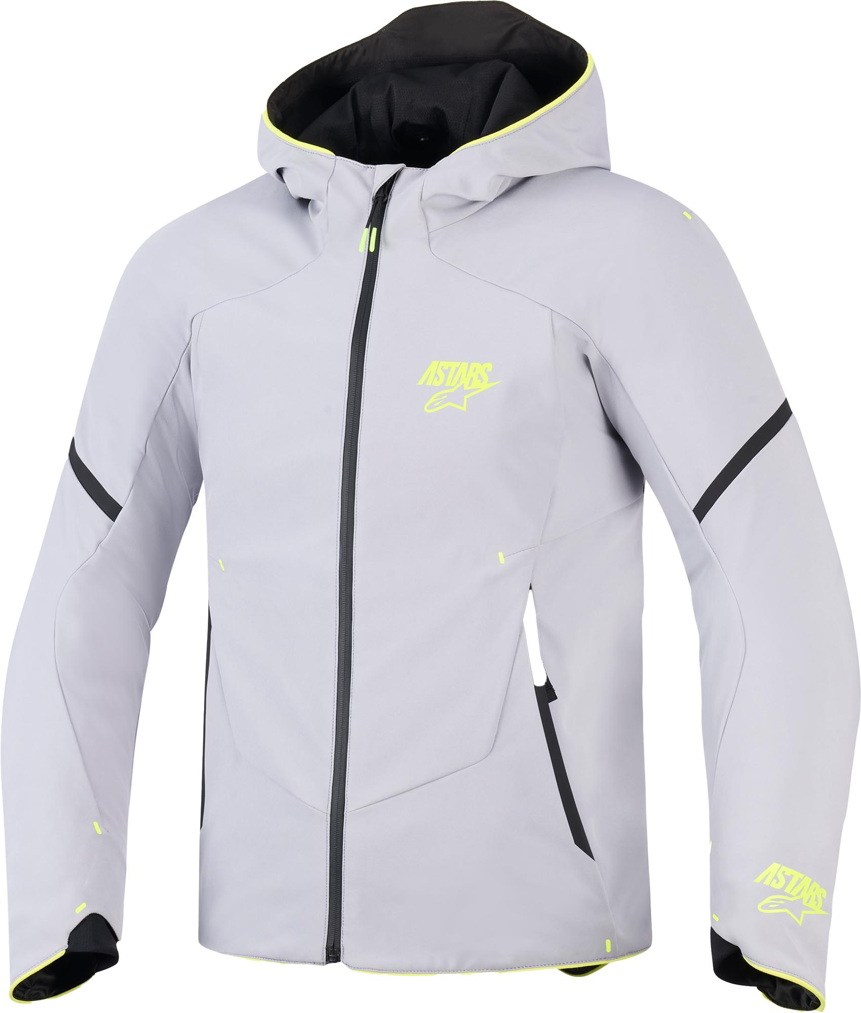 Alpinestars Aeroshel Jachetă textilă impermeabilă pentru motociclete gri/galben S Figura 1