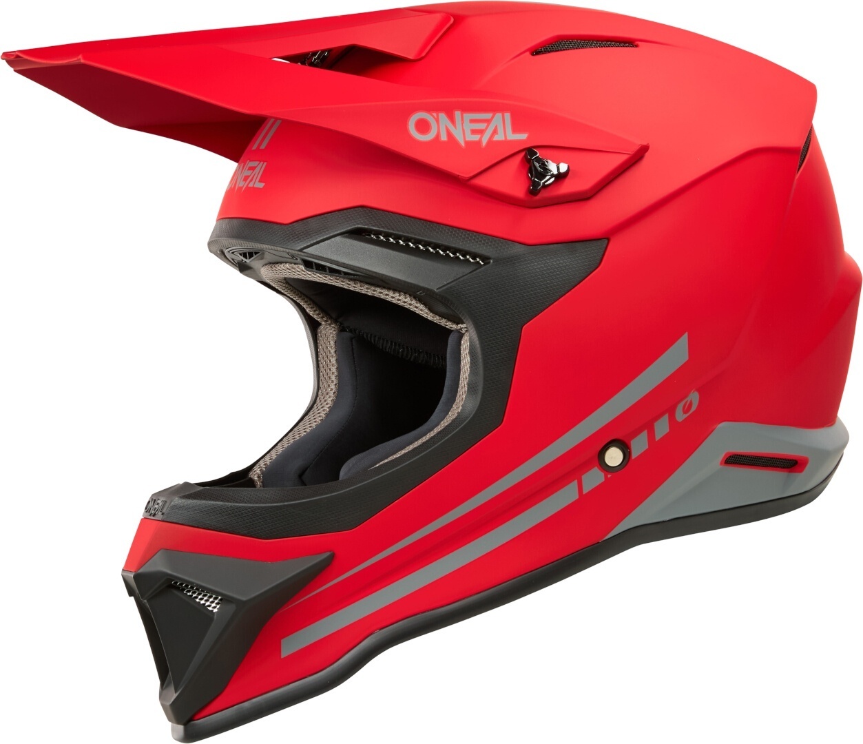 Oneal 1SRS Solid Casque de motocross Red Matt S Figure 2