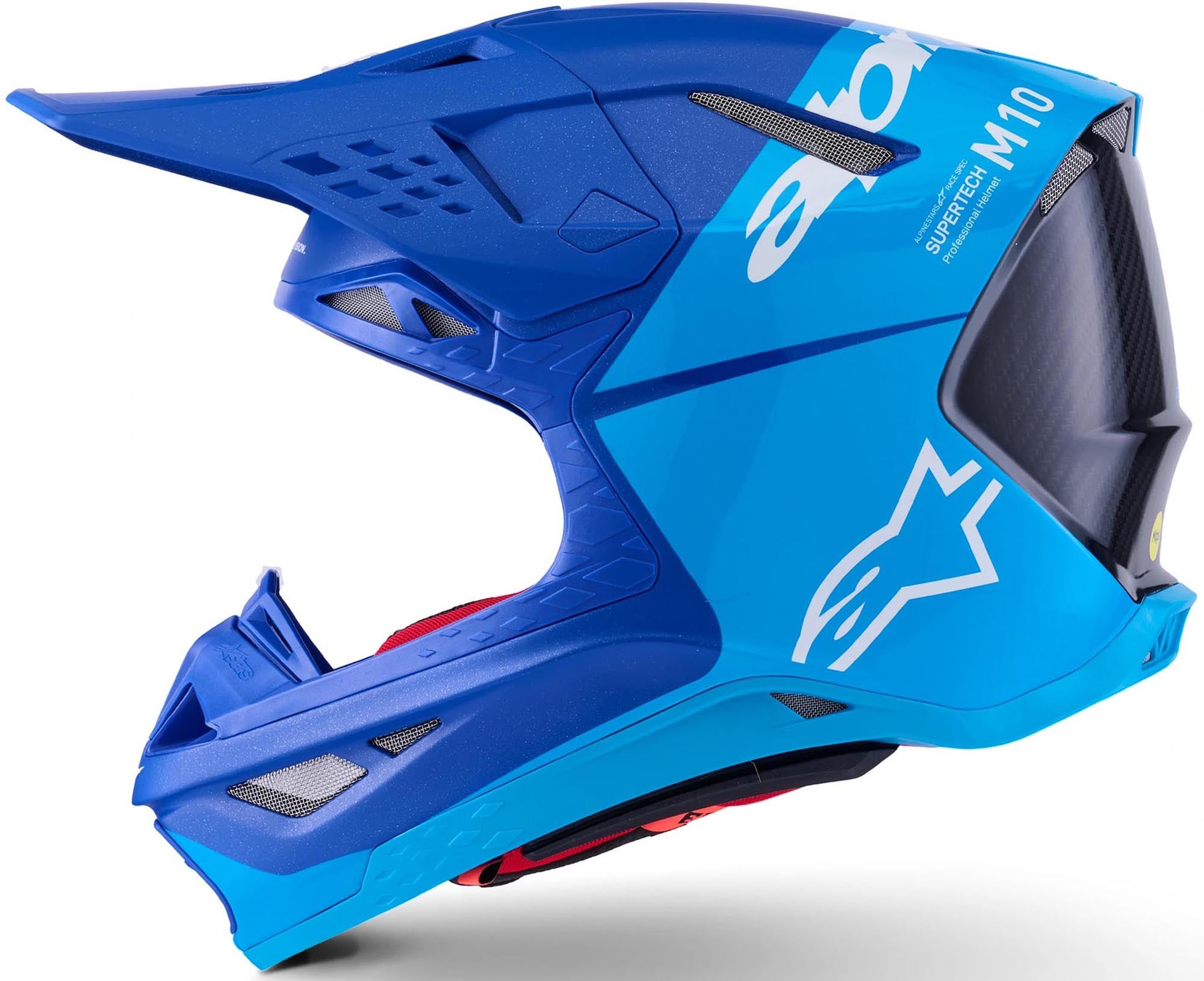 Alpinestars Supertech S-M10 Flood 2024 Casco da motocross blu/nero L (59/60) Figura 2