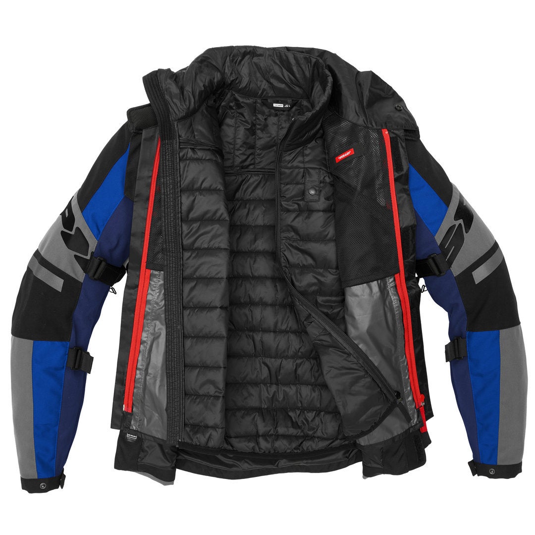 Spidi 4 Season Evo H2Out Motorcycle Textile Jacket black/blue L Figure 4