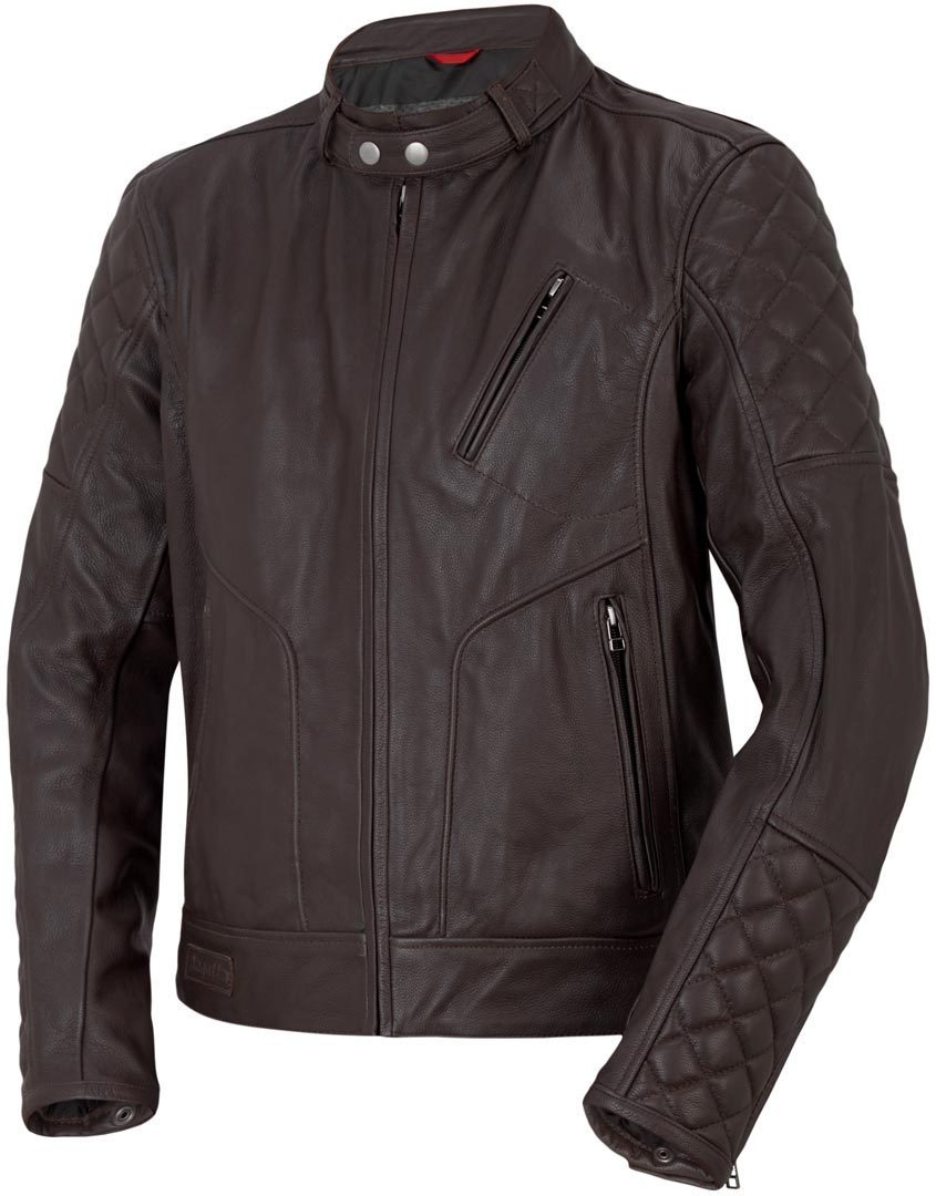 Bogotto Chicago Retro Motorrad Lederjacke braun 60 Abbildung 1