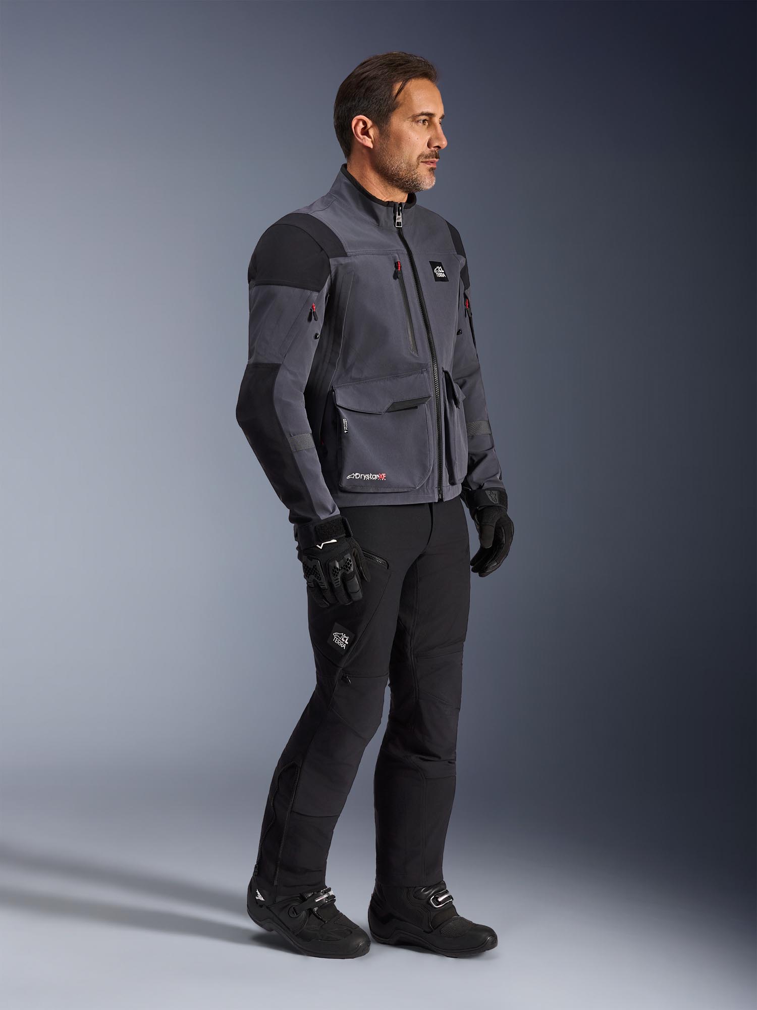 Alpinestars Maxdura Drystar XF waterproof Motorcycle Textile Jacket dark grey/black S Figure 6