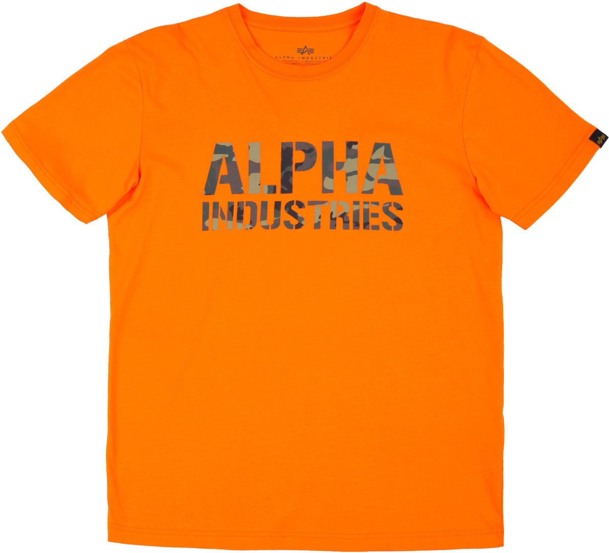 Alpha Industries Camo Print T-Shirt orange S Figure 1