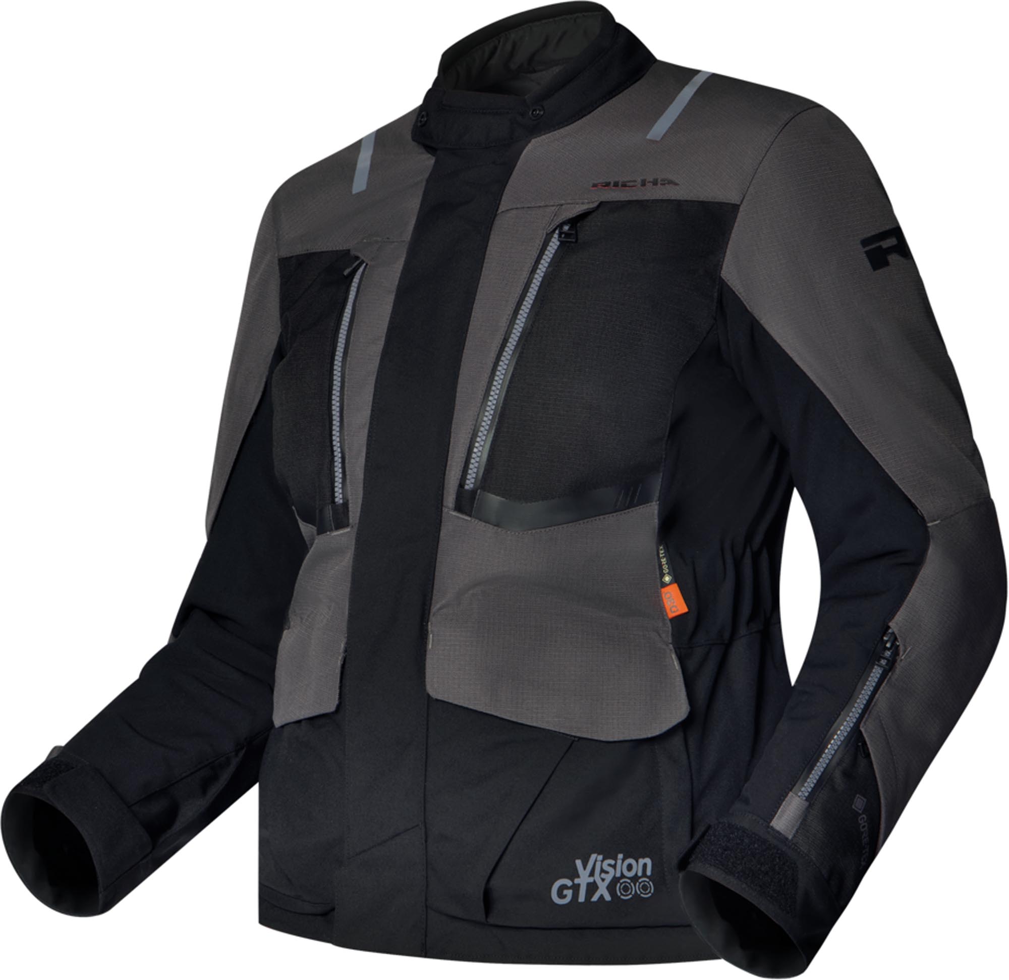 Richa Vision GTX Damen Motorrad Textiljacke schwarz M Abbildung 1