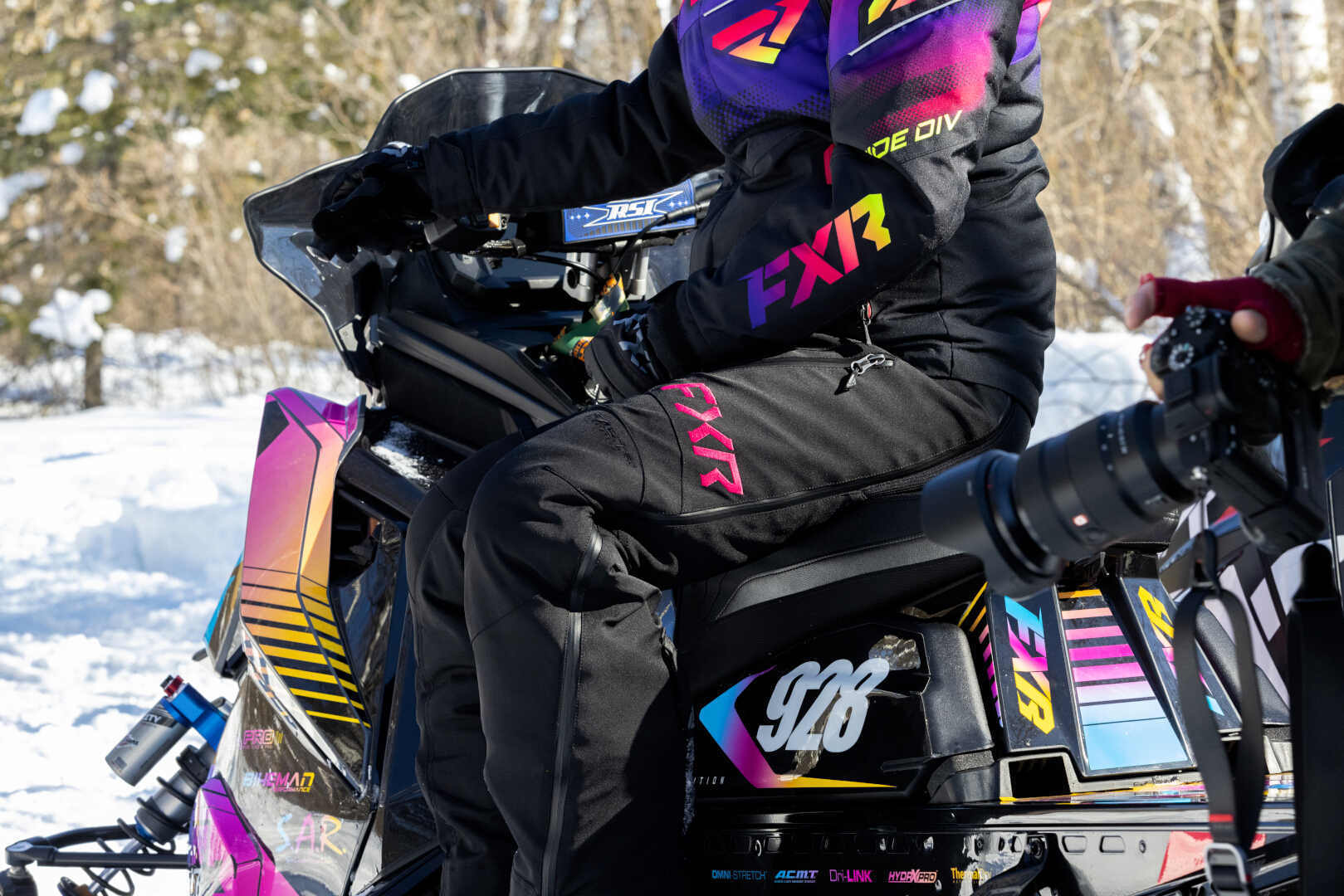 FXR Renegade FX 2023 Snescooterbukser til damer sort/pink 12 Figur 4