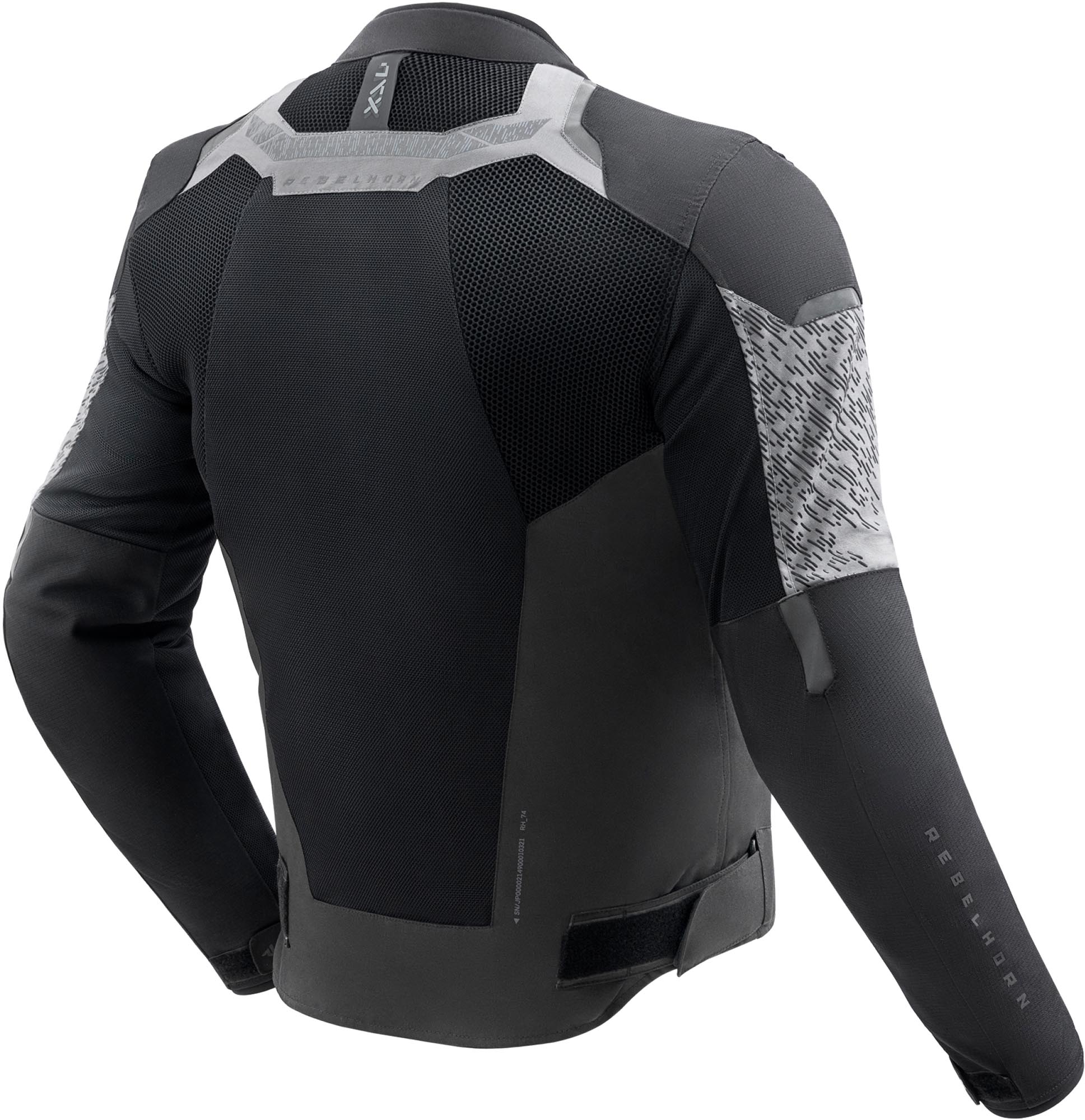 Side view of Rebelhorn Jax waterproof Motorcycle Textile Jacket