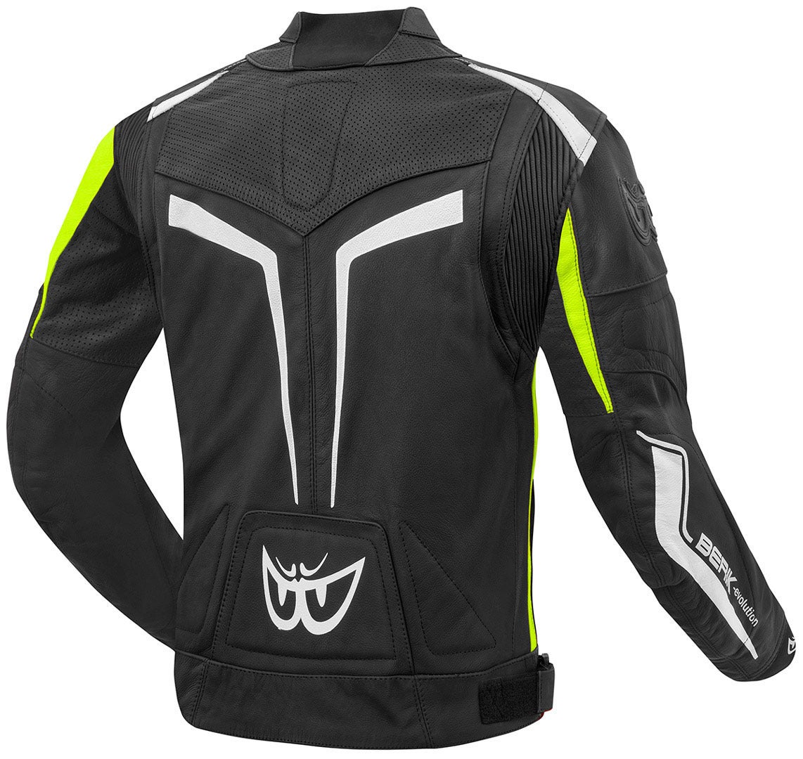 Berik Conquest Motorfiets lederen jas Zwart/Geel 58 Figuur 2