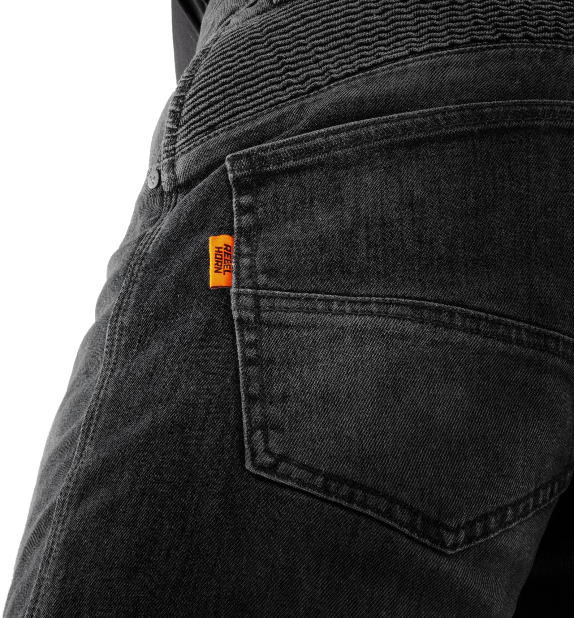 Rebelhorn Vandal Mono Jeans moto noir délavé 32/32 Figure 10