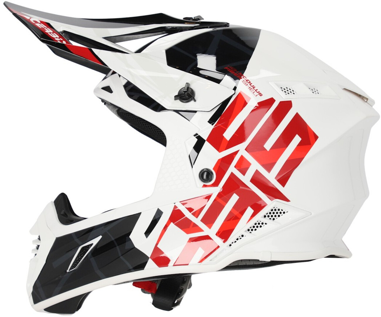 Acerbis X-Track 2024 Cască de motocross Alb/Negru S (55/56) Figura 3