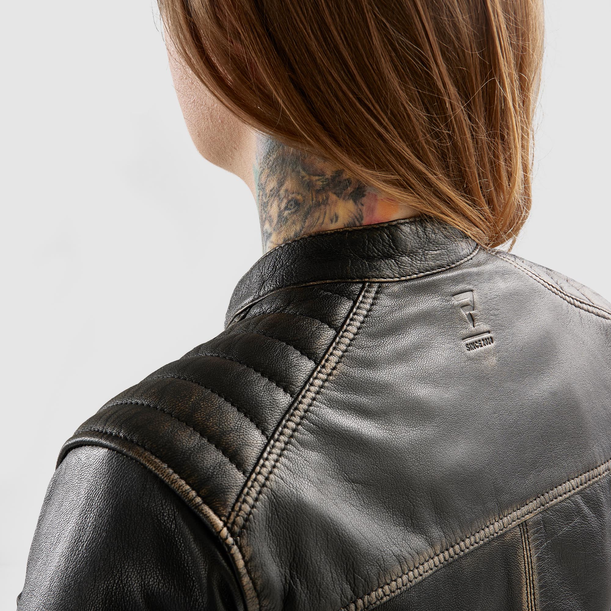 Side view of Rebelhorn Hunter 2 Ladies Motorcycle Leather Jacket