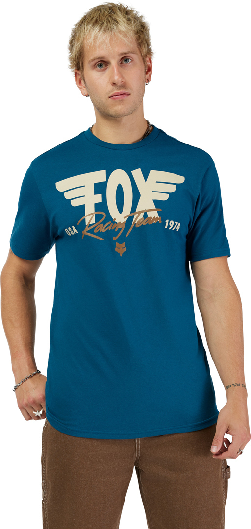 FOX Winged Premium T-Shirt blau L Abbildung 4