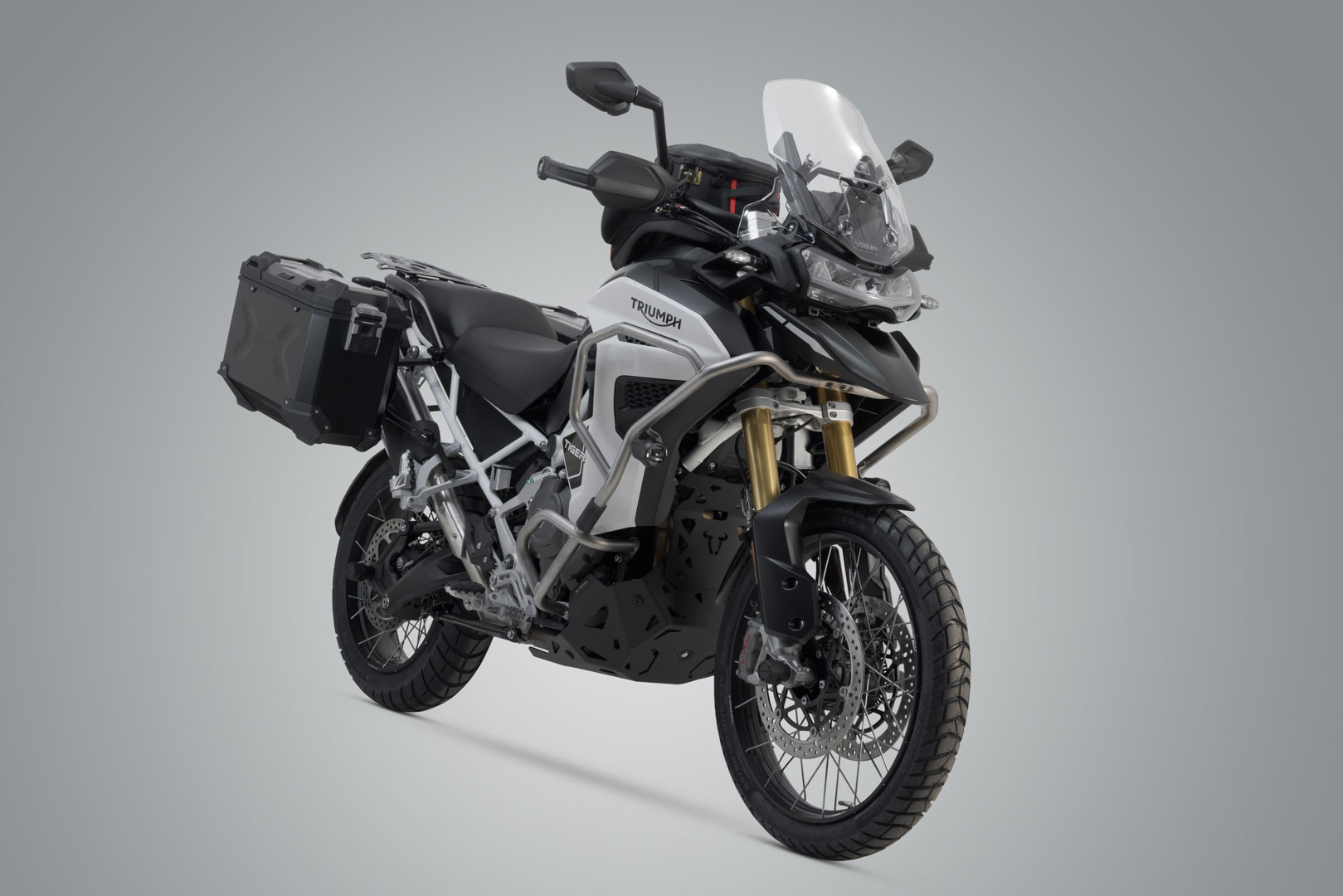 Sistem de carcasă din aluminiu SW-Motech TRAX ADV - Negru. 45/37L. Tiger 1200 Rally / GT Explorer. Figura 2