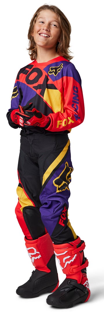 FOX 180 Xpozr Jugend Motocross Hose schwarz/gelb/rot 26 Abbildung 12
