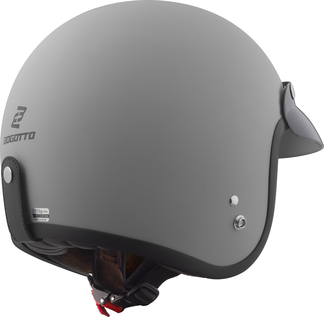 Bogotto H541 Solid Casque jet Gris mat XL Figure 4