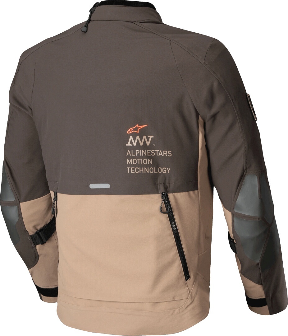Alpinestars AMT-8 Stretch Drystar XF Jachetă textilă impermeabilă pentru motociclete Maro închis/maro deschis XXL Figura 2