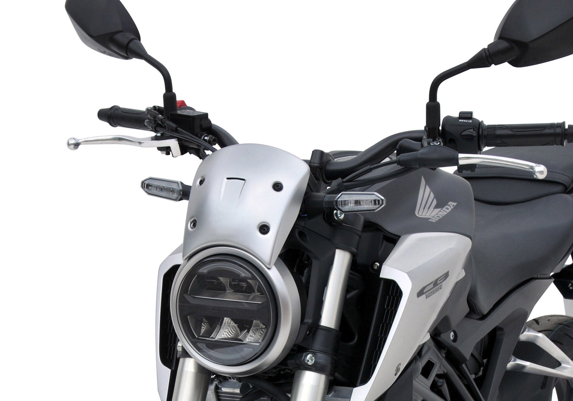Tampa do farol BODYSTYLE ABS plásticos prata Figura 1