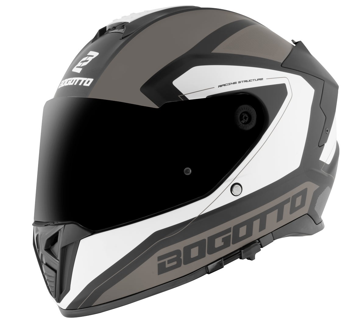 Bogotto FF122 BGT Helm grau/weiß L Abbildung 1