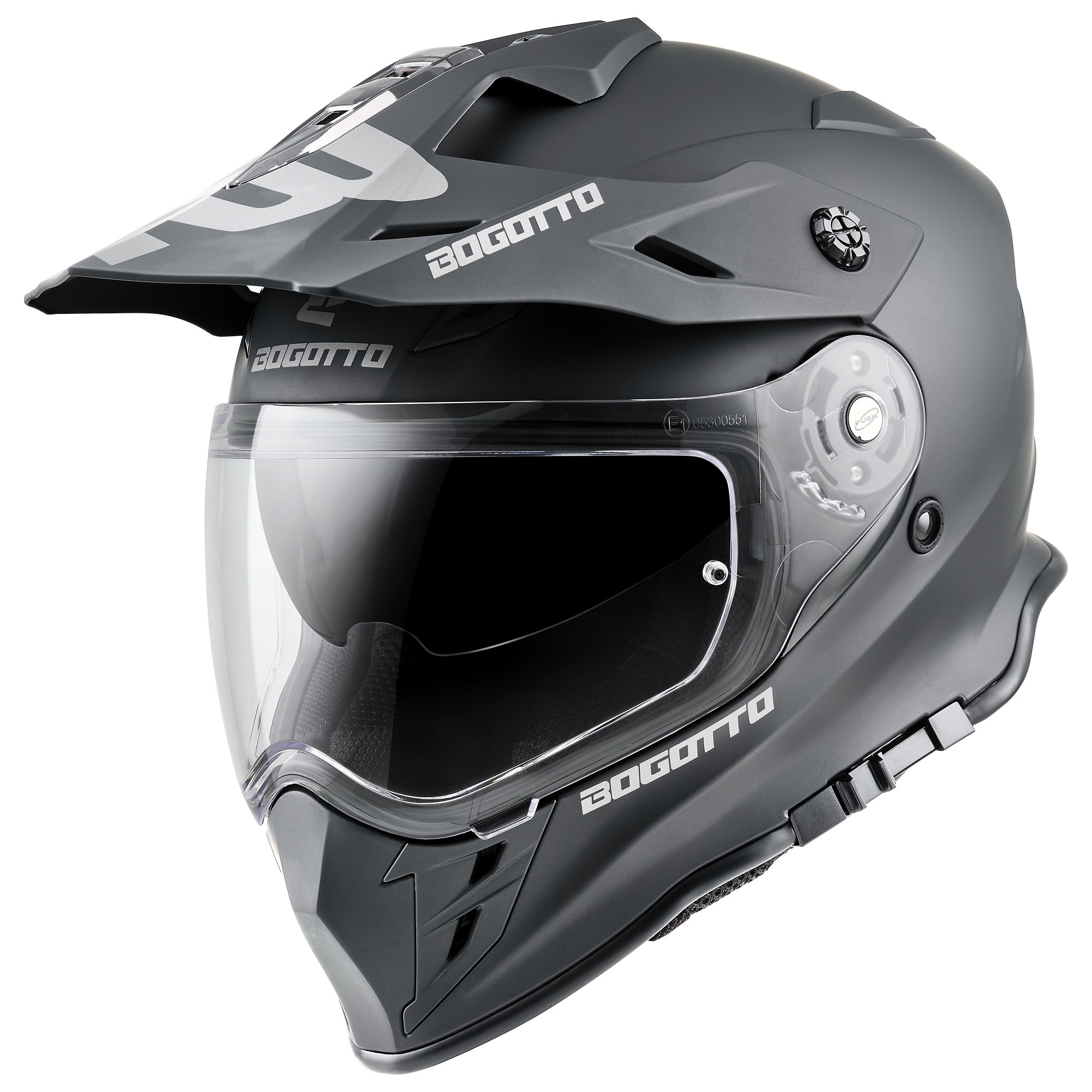 Bogotto H331 Enduro kaciga crni mat L (59/60) Slika 2