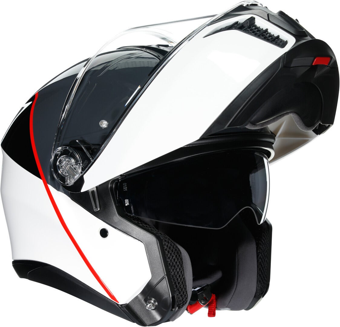 AGV Tourmodular Balance Klapphelm weiß/grau/rot S (55/56) Abbildung 8