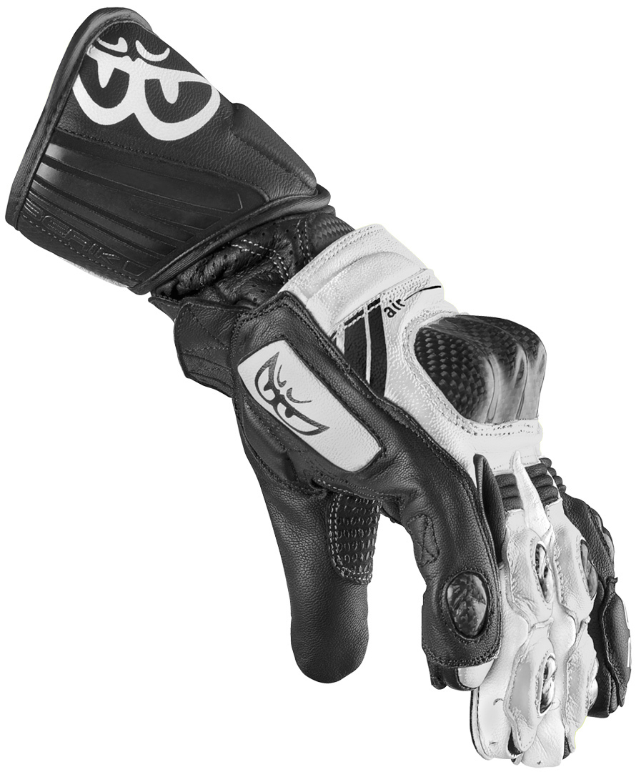 Berik ST-Evo Motorcycle Gloves black/white M Figure 3